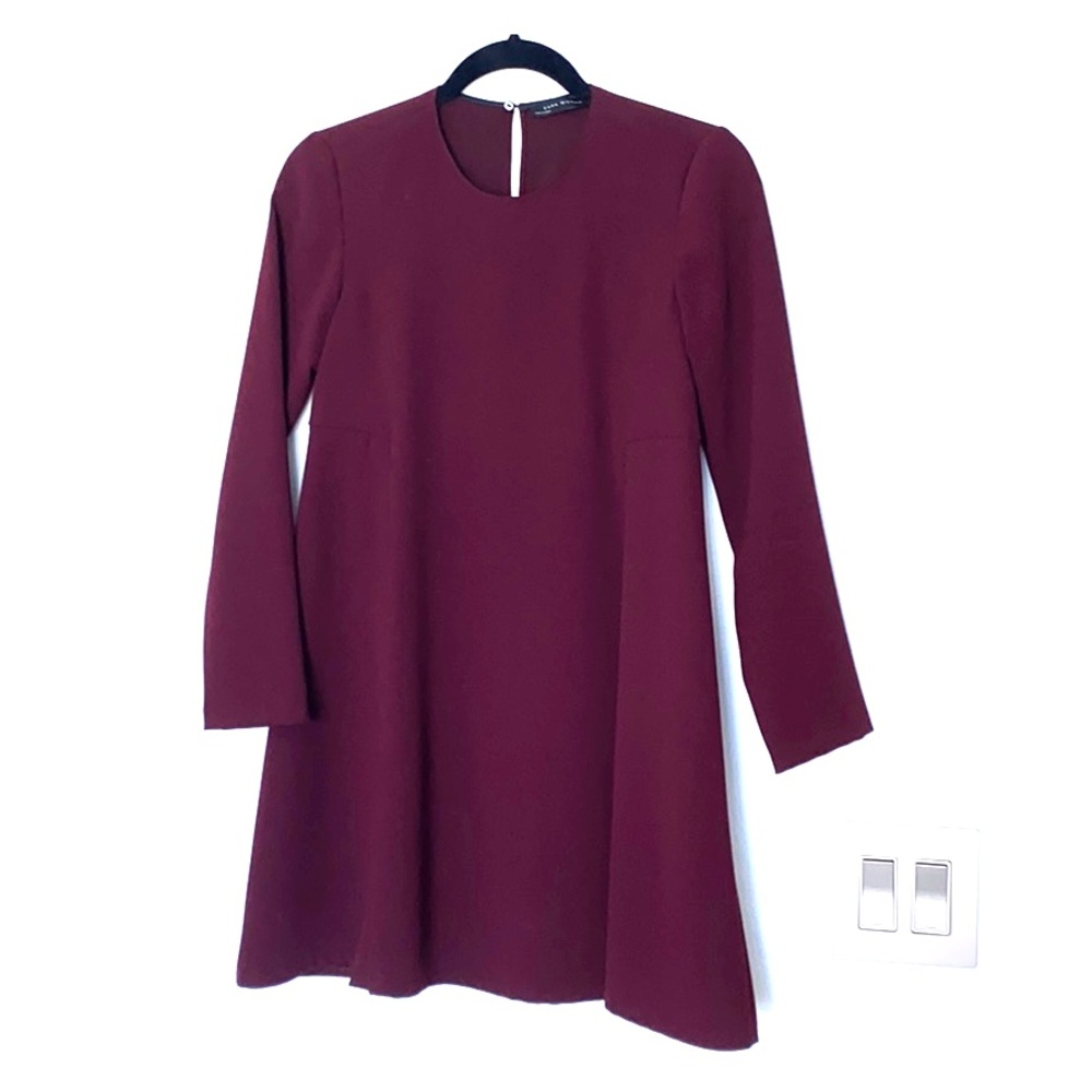 Maroon mini dress